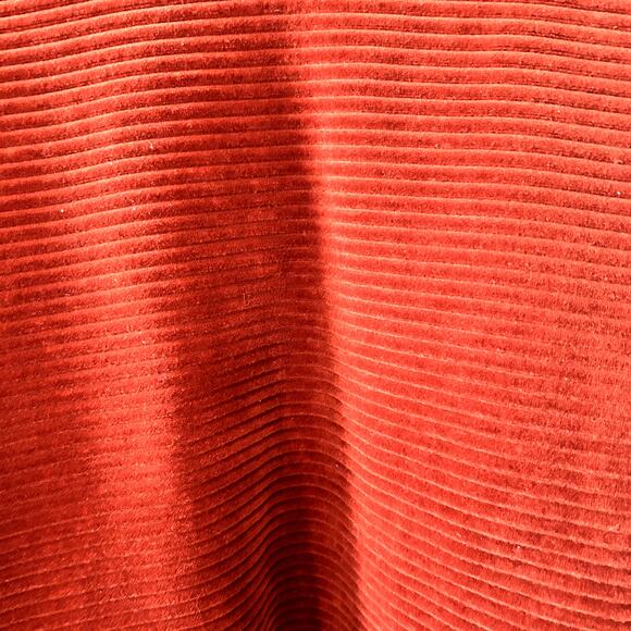 TEXTURE & THREADS MADEWELL Pullover Mockneck L/S Corduroy Rust Color Top Sz L - Picture 2 of 6